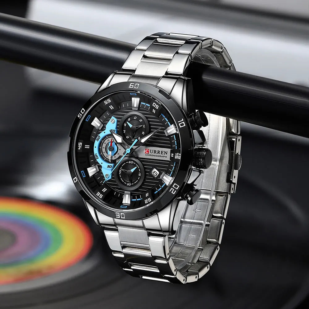 Stainless Steel Mens Watch - A Statement of Creative Fashion