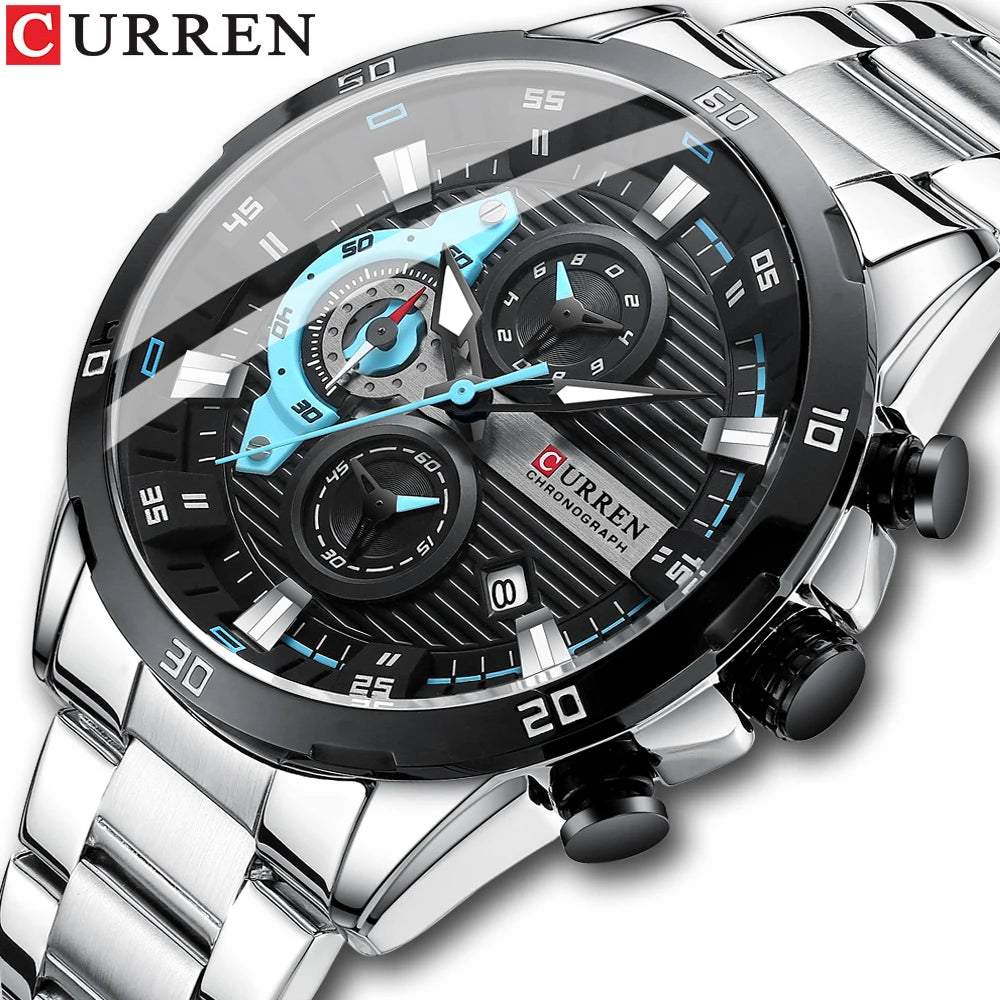 Stainless Steel Mens Watch - A Statement of Creative Fashion
