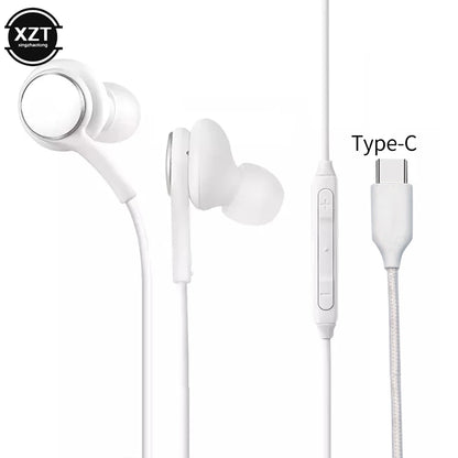 Type C Earphone for Samsung Galaxy Note S9 S8 S10 Plus S20 Ultra
