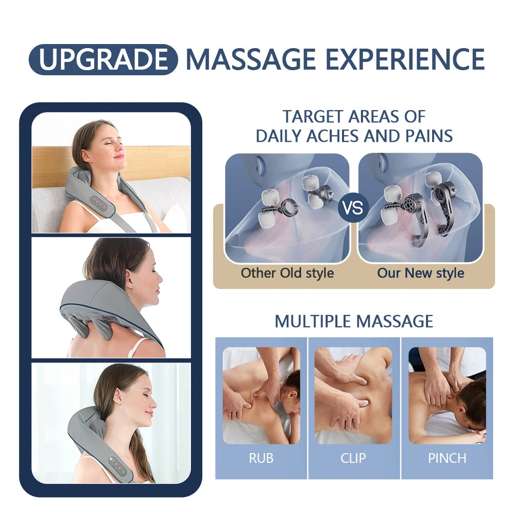Wireless Neck & Back Massager & Neck & Shoulder