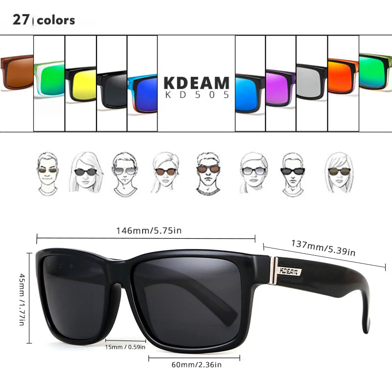 Polarized, Photochromic and Shockingly Stylish for Outdoor Adventures! Includes Protective Box