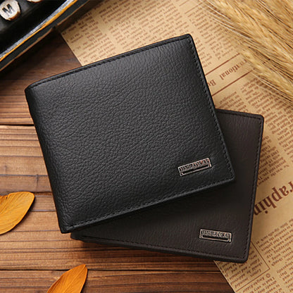 Timeless Genuine Leather Men's Wallet with Coin Pocket & Card Holder
