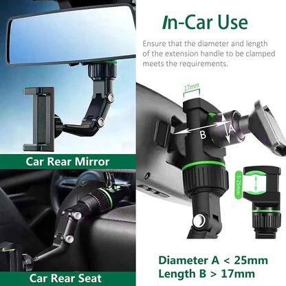 Rearview Mirror Phone Holder for Car
