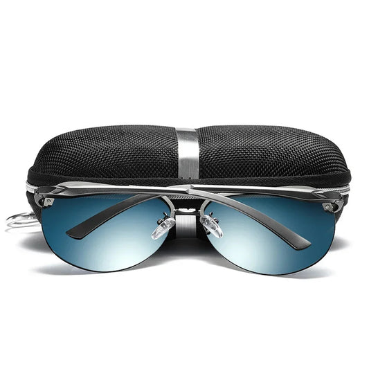 Mens Classic Polarized Sunglasses with Mirror Lens