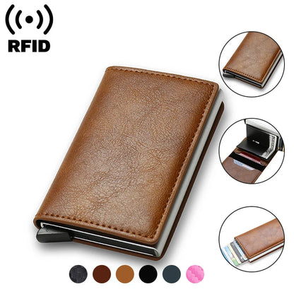 StealthGuard Slim RFID Wallet: Smart Security meets Sleek Style for Men