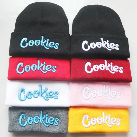 Hat Beanies Boys & Girls Cooki Letter 3D Embroidery