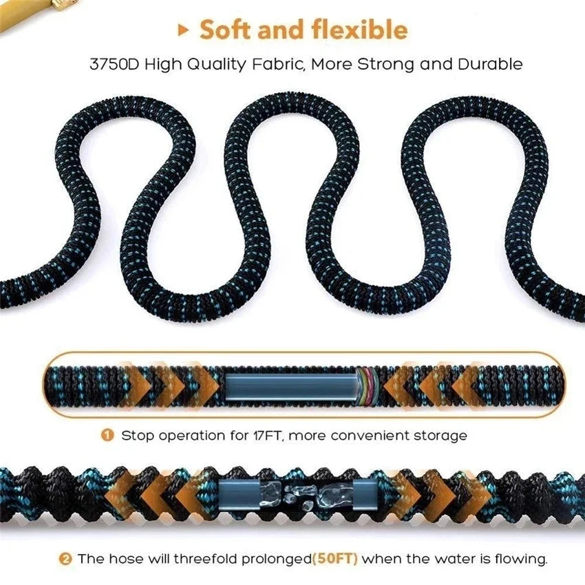 Expandable Garden Water Hose with High Pressure