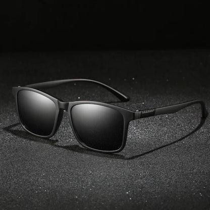 black color Polarized Glass Lens - Ideal for Cycling Enthusiasts, Unisex