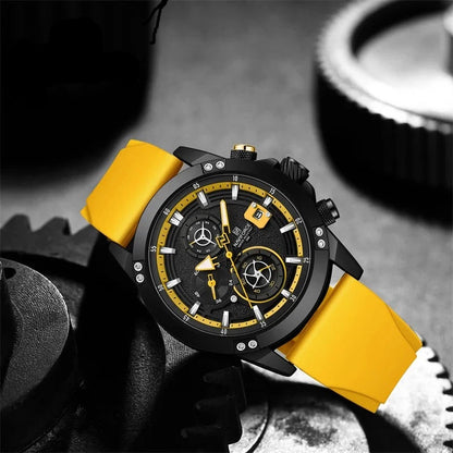 "NAVIFORCE Shock-Resistant Watch - A durable watch built for adventure."