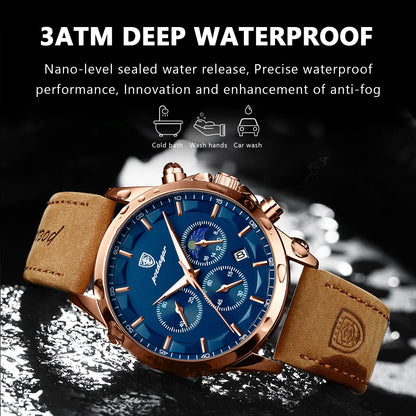 Mens Luxury Waterproof Watch | Businessman Watch